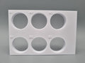 Tube Holder 6× 50 mL – white – front view (photo)