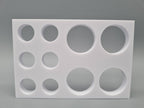 Tube Holder 4× 50 mL + 6× 15 mL – weiß – Rückansicht (Foto)