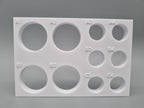 Tube Holder 4× 50 mL + 6× 15 mL – weiß – Vorderansicht (Foto)