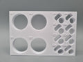 Tube Holder 4× 50 mL + 8× 1.5/2 mL Flip Cap – white – front view (photo)
