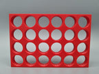 Tube Holder 24× 15 mL – red – rear view (photo)
