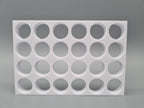 Tube Holder 24× 15 mL – white – rear view (photo)