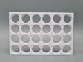 Tube Holder 24× 15 mL – white – front view (photo)