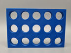 Tube Holder 15× 15 mL – blue – rear view (photo)