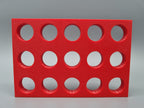 Tube Holder 15× 15 mL – red – rear view (photo)