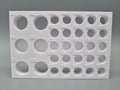 Tube Holder 6× 15 mL + 25× 1.5/2 mL Cryo Tubes (Screw Cap) – blanc – vue de face (photo)