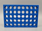 Tube Holder 40× 1.5/2 mL Screw Cap – blue – rear view (photo)