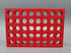 Tube Holder 40× 1.5/2 mL Screw Cap – red – rear view (photo)