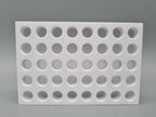 Tube Holder 40× 1.5/2 mL Screw Cap – white – rear view (photo)