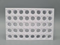 Tube Holder 40× 1.5/2 mL Screw Cap – white – front view (photo)