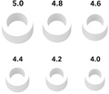 Tube Stopper - Test Pack 4.0 - 5.0mm (10 units each/Pack)