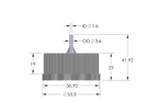G45-Lid with 1 - 5 Tubing Connectors (OD-3.6/ID-1.6mm)