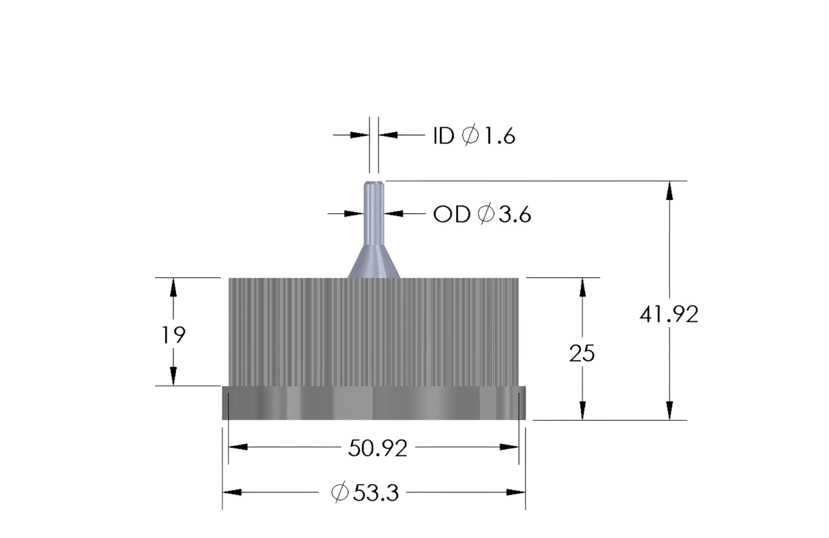 G45-Lid with 1 - 5 Tubing Connectors (OD-3.6/ID-1.6mm)