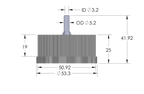 G45-Lid with 1 - 5 Tubing Connectors (OD-5.2/ID-3.2mm)