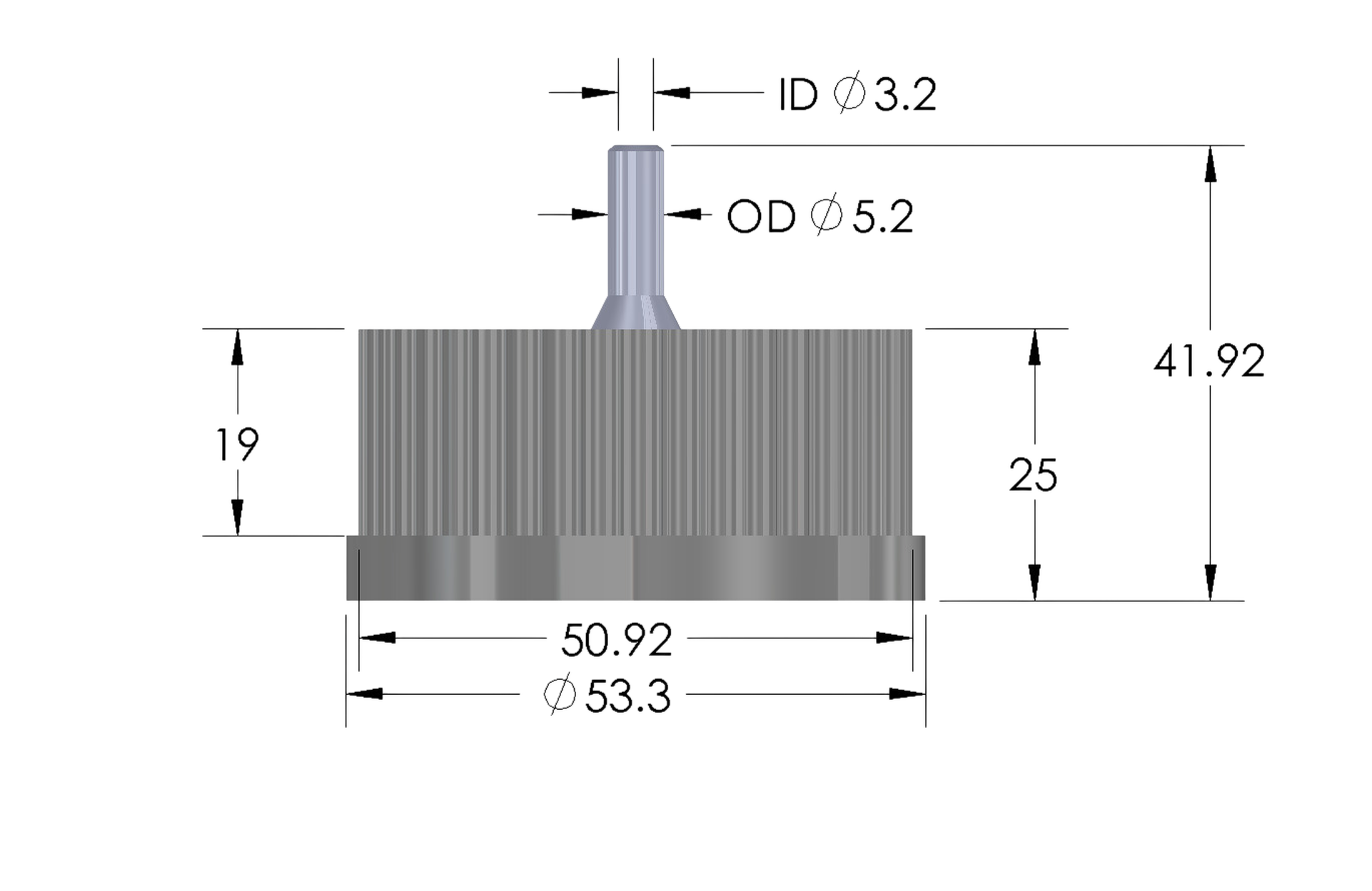 G45-Lid with 1 - 5 Tubing Connectors (OD-5.2/ID-3.2mm)