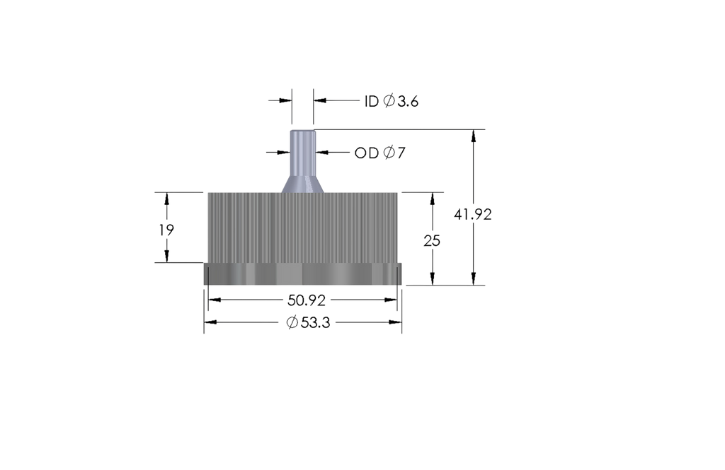 G45-Lid with 1 - 3 Tubing Connectors (OD-7.0/ID-3.6mm)