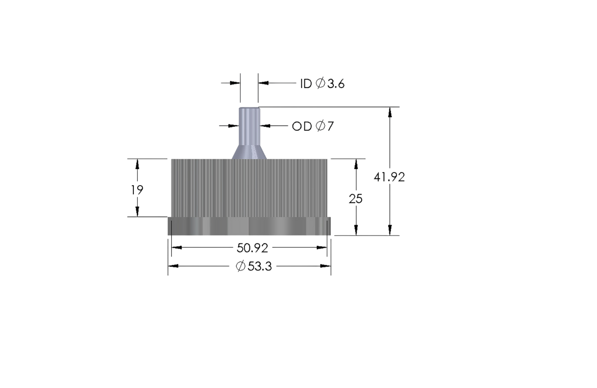 G45-Lid with 1 - 3 Tubing Connectors (OD-7.0/ID-3.6mm)