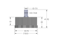 G45-Lid with 1 - 3 Tubing Connectors (OD-8.8/ID-5.0mm)