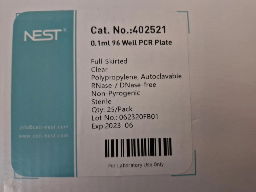NEST 40252521 96-Well PCR Plates (0.1 ml) – Brand New & Unopened!