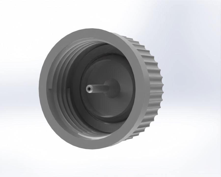 G45-Lid with 1 - 5 Tubing Connectors (OD-3.6/ID-1.6mm) – view 3