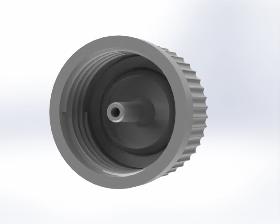 G45-Lid with 1 - 3 Tubing Connectors (OD-7.0/ID-3.6mm)