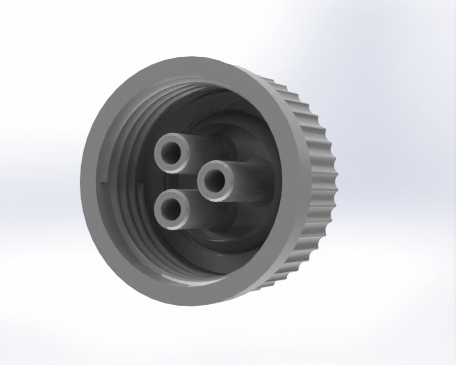 G45-Lid with 1 - 3 Tubing Connectors (OD-8.8/ID-5.0mm)
