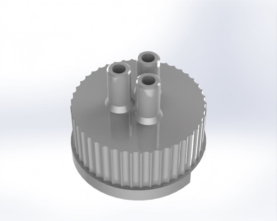 G45-Lid with 1 - 3 Tubing Connectors (OD-8.8/ID-5.0mm)