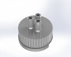 G45-Lid with 1 - 3 Tubing Connectors (OD-8.8/ID-5.0mm)