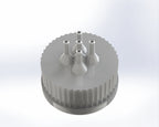 G45-Lid with 1 - 5 Tubing Connectors (OD-3.6/ID-1.6mm) – view 10