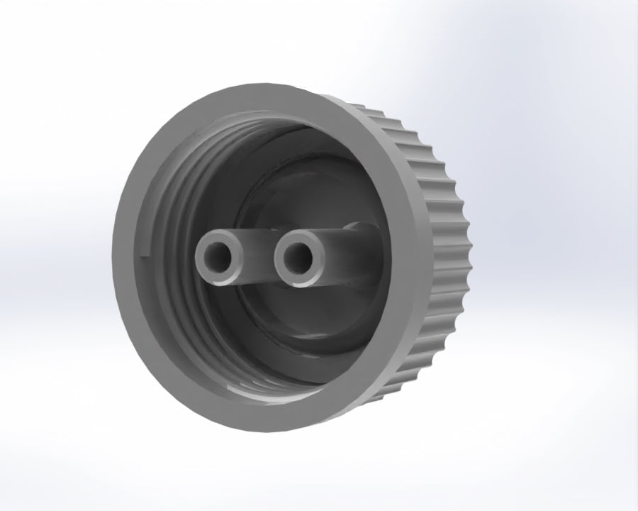 G45-Lid with 1 - 3 Tubing Connectors (OD-8.8/ID-5.0mm)