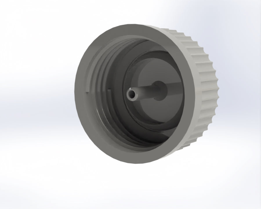 G45-Lid with 1 - 5 Tubing Connectors (OD-5.2/ID-3.2mm)