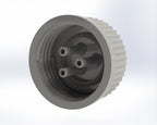 G45-Lid with 1 - 5 Tubing Connectors (OD-5.2/ID-3.2mm)