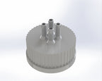 G45-Lid with 1 - 5 Tubing Connectors (OD-5.2/ID-3.2mm)