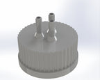 G45-Lid with 1 - 5 Tubing Connectors (OD-5.2/ID-3.2mm)