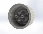 G45-Lid with 1 - 5 Tubing Connectors (OD-5.2/ID-3.2mm)