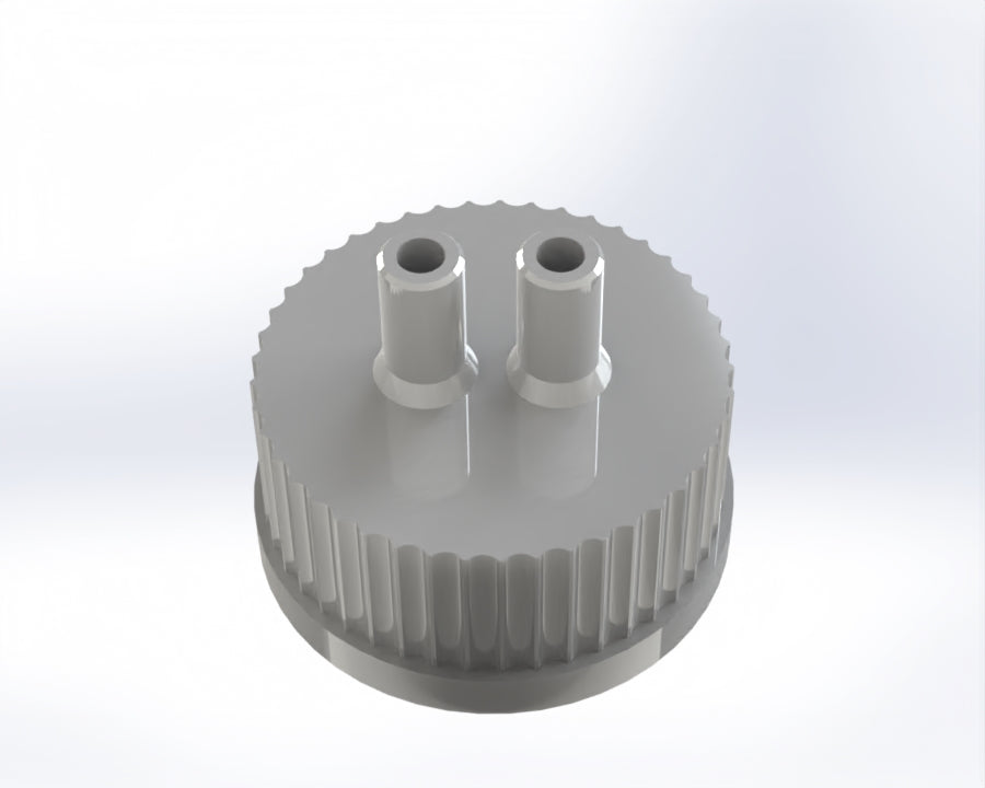G45-Lid with 1 - 3 Tubing Connectors (OD-8.8/ID-5.0mm)