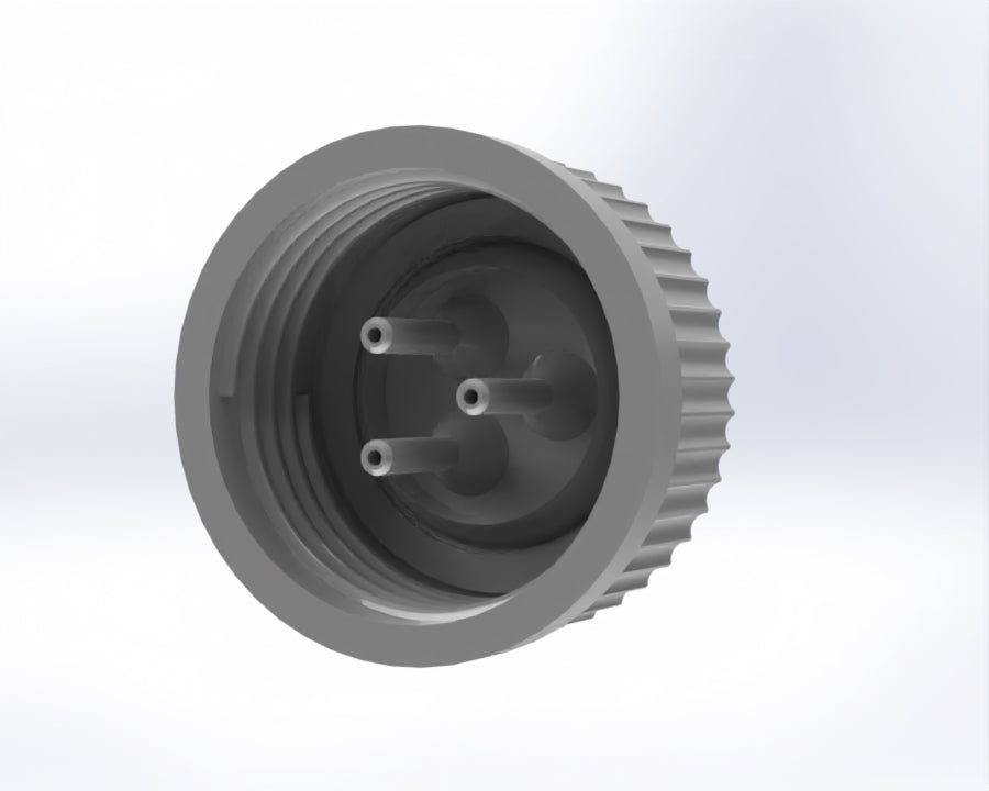 G45-Lid with 1 - 5 Tubing Connectors (OD-3.6/ID-1.6mm) – view 7