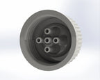 G45-Lid with 1 - 5 Tubing Connectors (OD-5.2/ID-3.2mm)