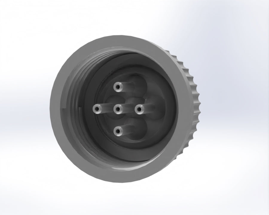 G45-Lid with 1 - 5 Tubing Connectors (OD-3.6/ID-1.6mm) – view 11