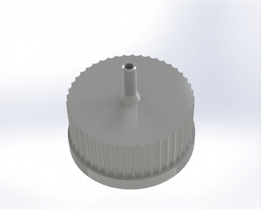 G45-Lid with 1 - 5 Tubing Connectors (OD-5.2/ID-3.2mm)