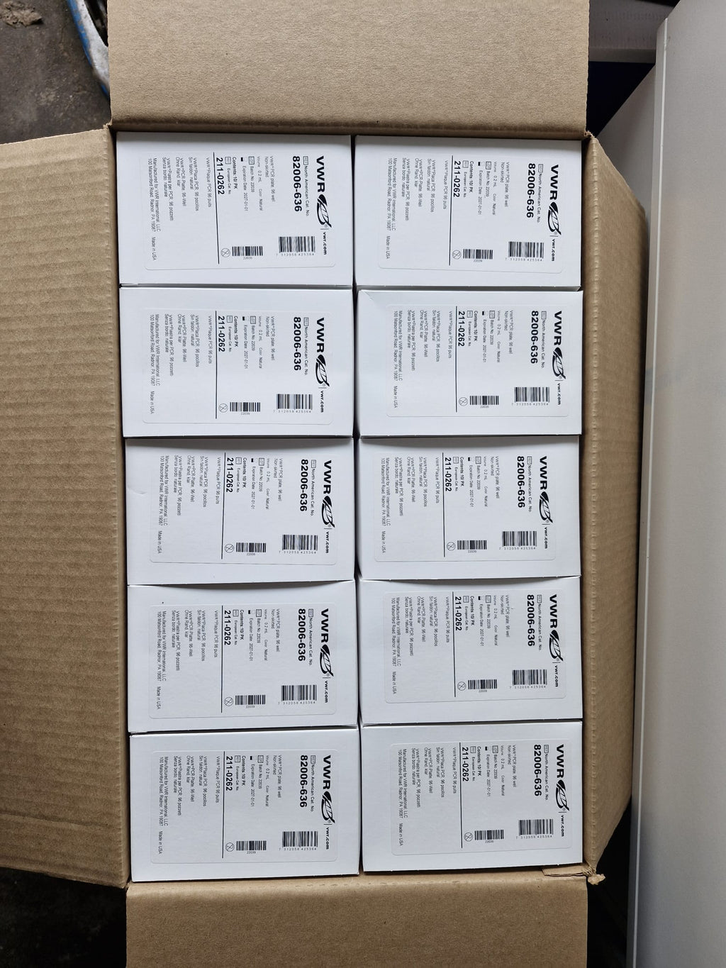 VWR® 96-Well PCR Plate, Non-Skirted, 0.2 ml – Brand New 100 unit(s) per Pack Qty