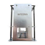 Brand New – Integra Biosciences Stainless Steel Tube Rack 4x6 (24 positions) – front with INTEGRA logo