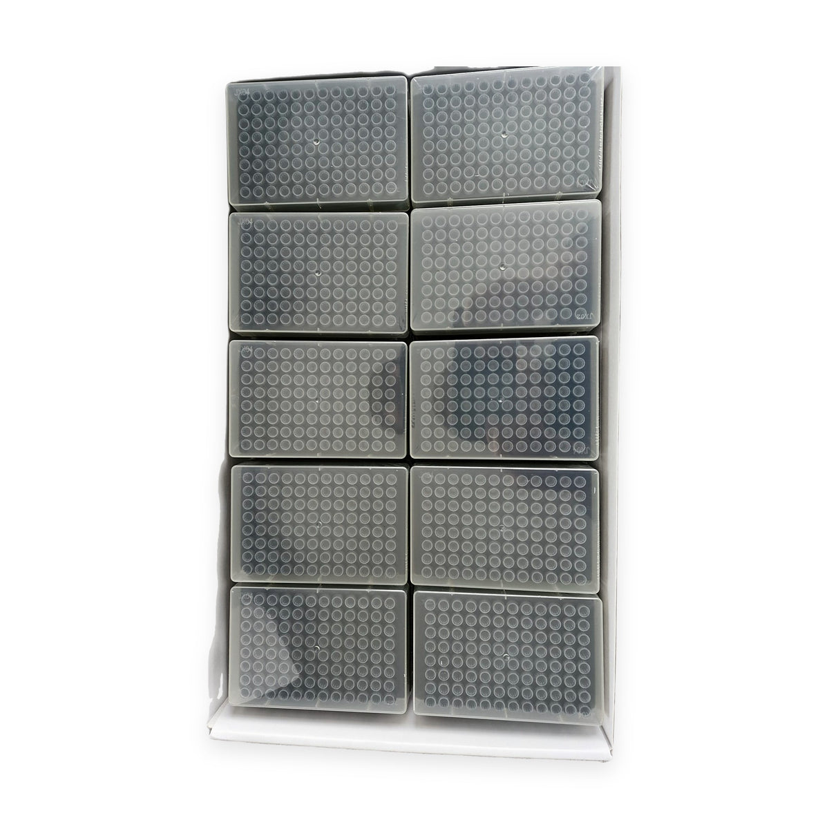 Opentrons OT-2 Compatible 200 µL Filter Pipette Tips (9600) – Brand New & Original Packaging – open carton with 10 tip racks