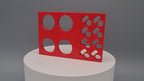 Tube Holder 4× 50 mL + 8× 1.5/2 mL Flip Cap – red – 360° video