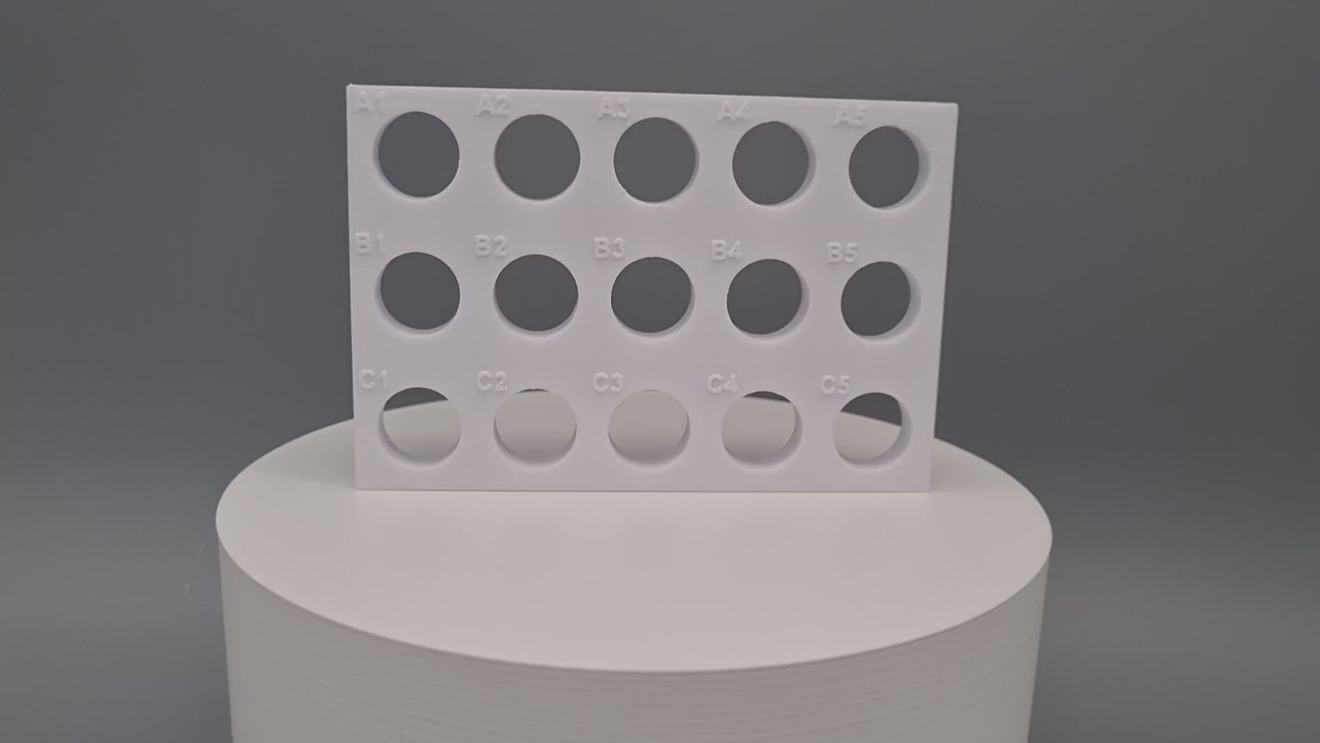 Tube Holder 15× 15 mL – white – 360° video
