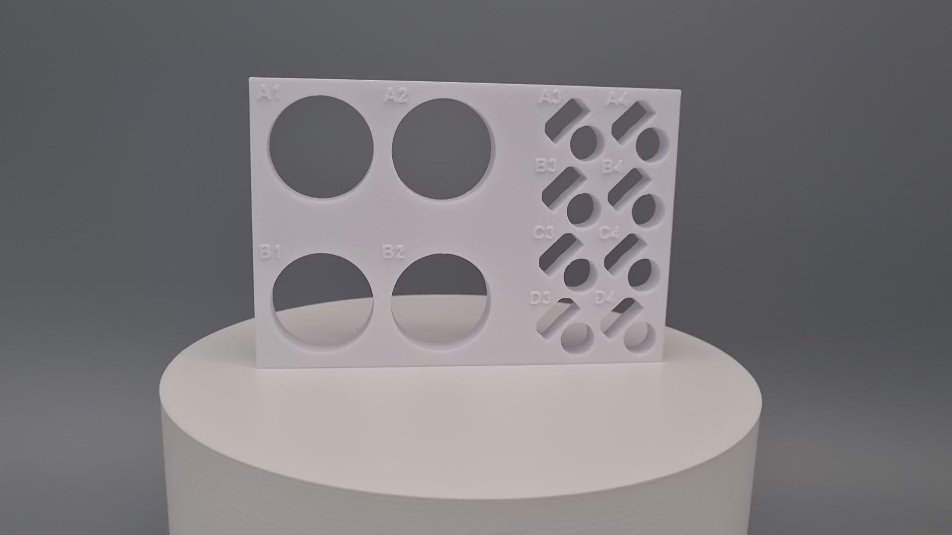 Tube Holder 4× 50 mL + 8× 1.5/2 mL Flip Cap – white – 360° video