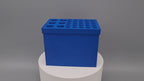 Tube Holder 6× 15 mL + 25× 1.5/2 mL Cryo Tubes (Screw Cap) – blue – in Tube Rack 100, video