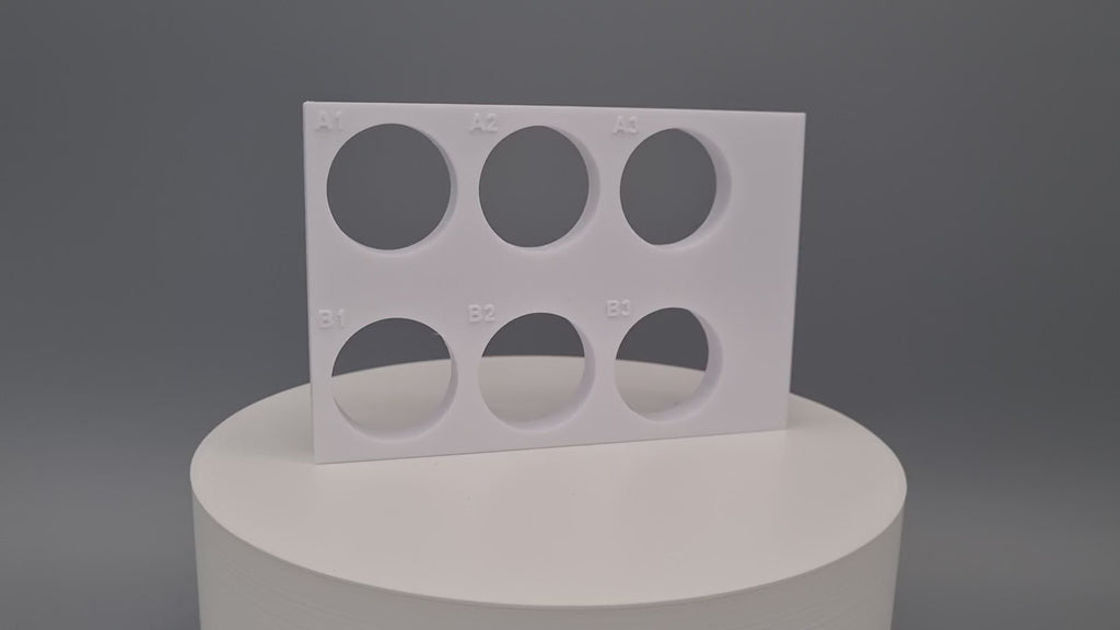 Tube Holder 6× 50 mL – white – 360° video