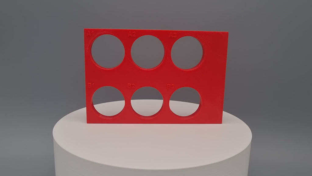 Tube Holder 6× 50 mL – red – 360° video