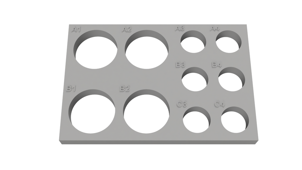 Tube Holder – 4× 50 mL + 6× 15 mL Centrifuge Tubes